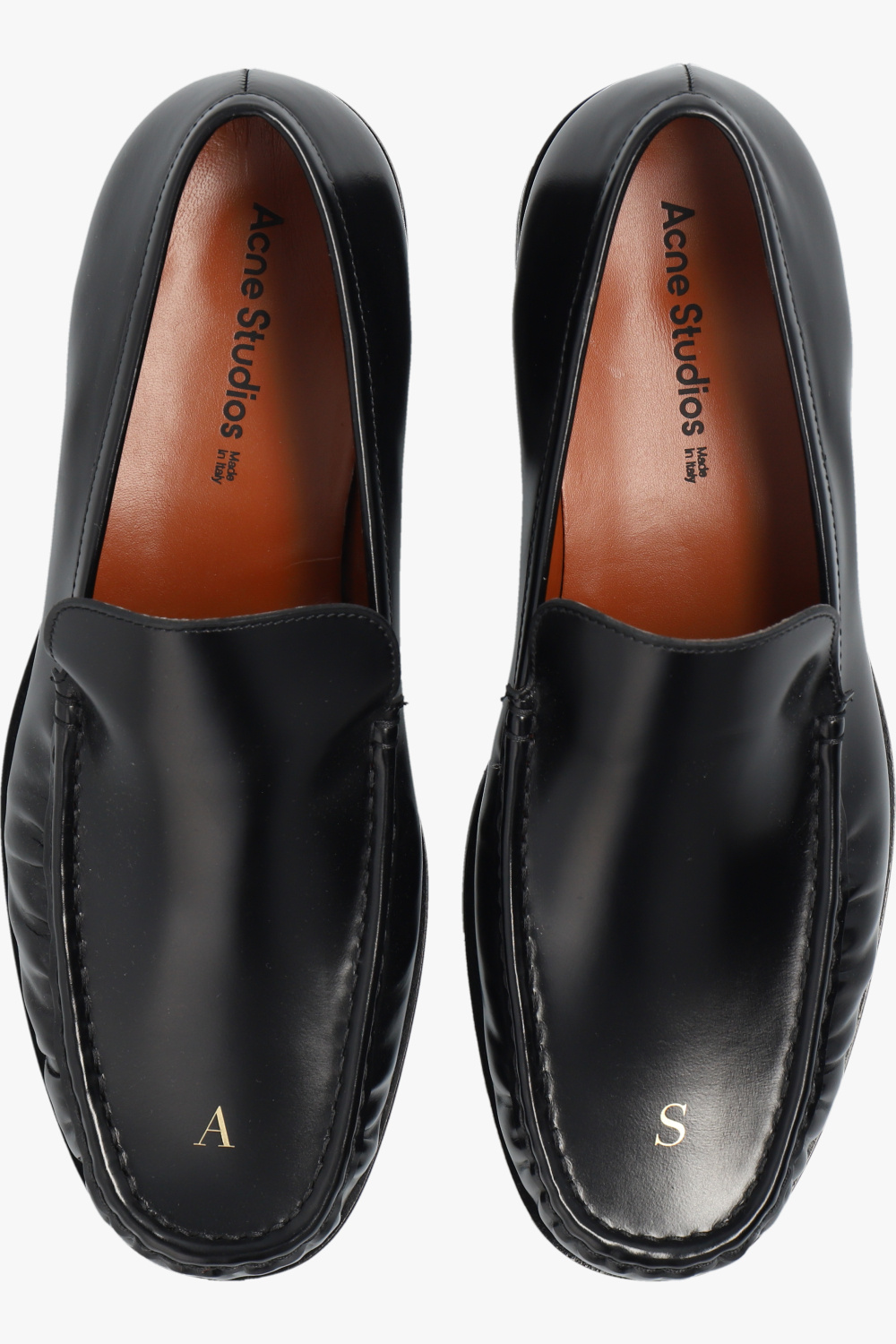 Black Leather loafers Acne Studios - GenesinlifeShops Canada